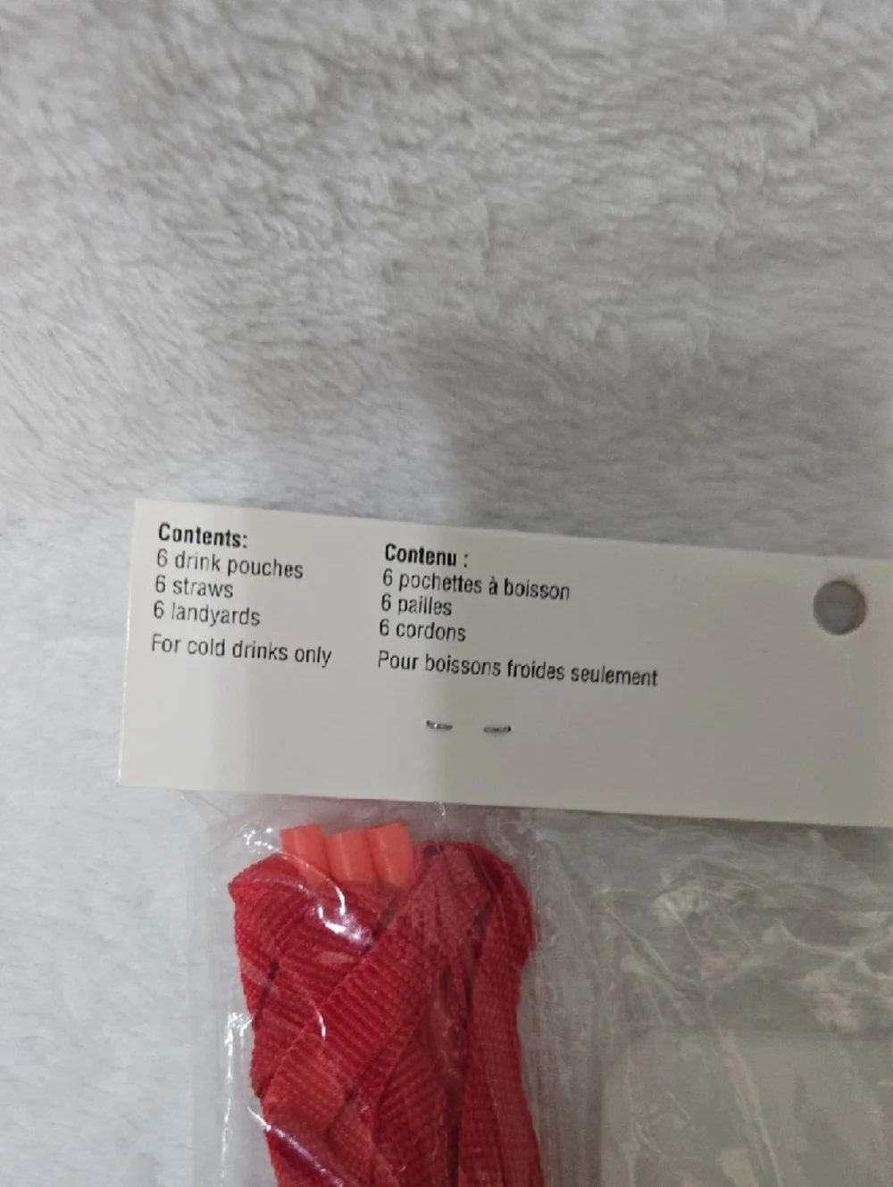 Nwt! Celebrate It Rainbow 'CHEERS' Drink Pouches with Red Carry Straps